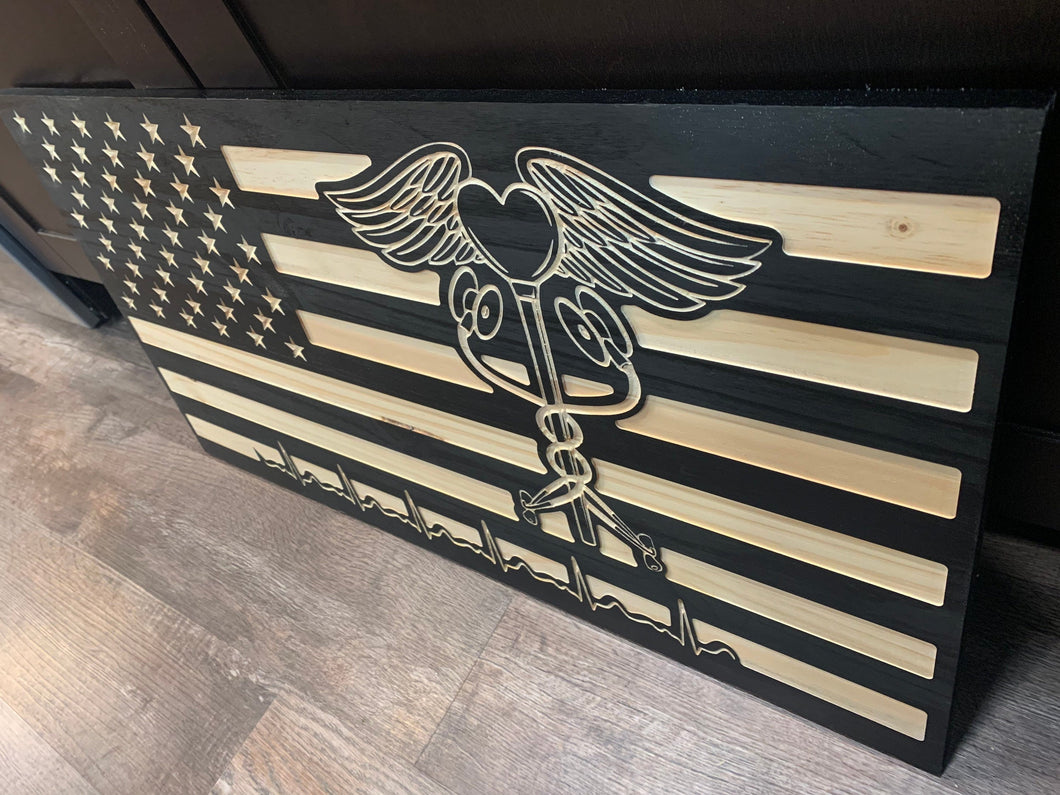 Nurse wood flag